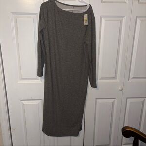 Gray Long Sleeve Dress A new day XL